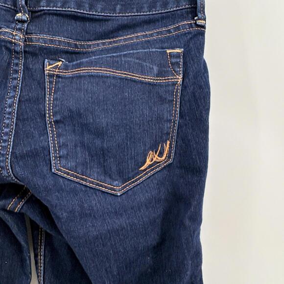 EUC Express Jeans Ankle Skinny Stella Low Rise Stretch Womens Size 6 Dark Wash - Picture 4 of 12